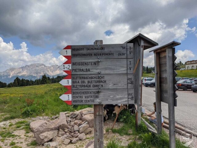 Südtirol Weißhorn Wegweiser